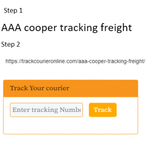 AAA cooper tracking freight current status online