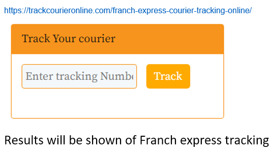 Franch express courier tracking
