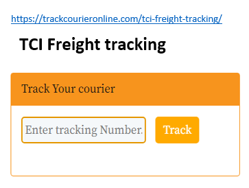 TCI Freight tracking