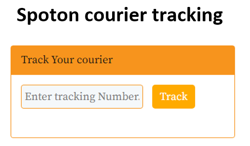 spoton courier tracking online through the tracker by tracking number