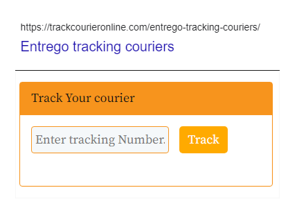 Entrego tracking steps which helps in courier tracking